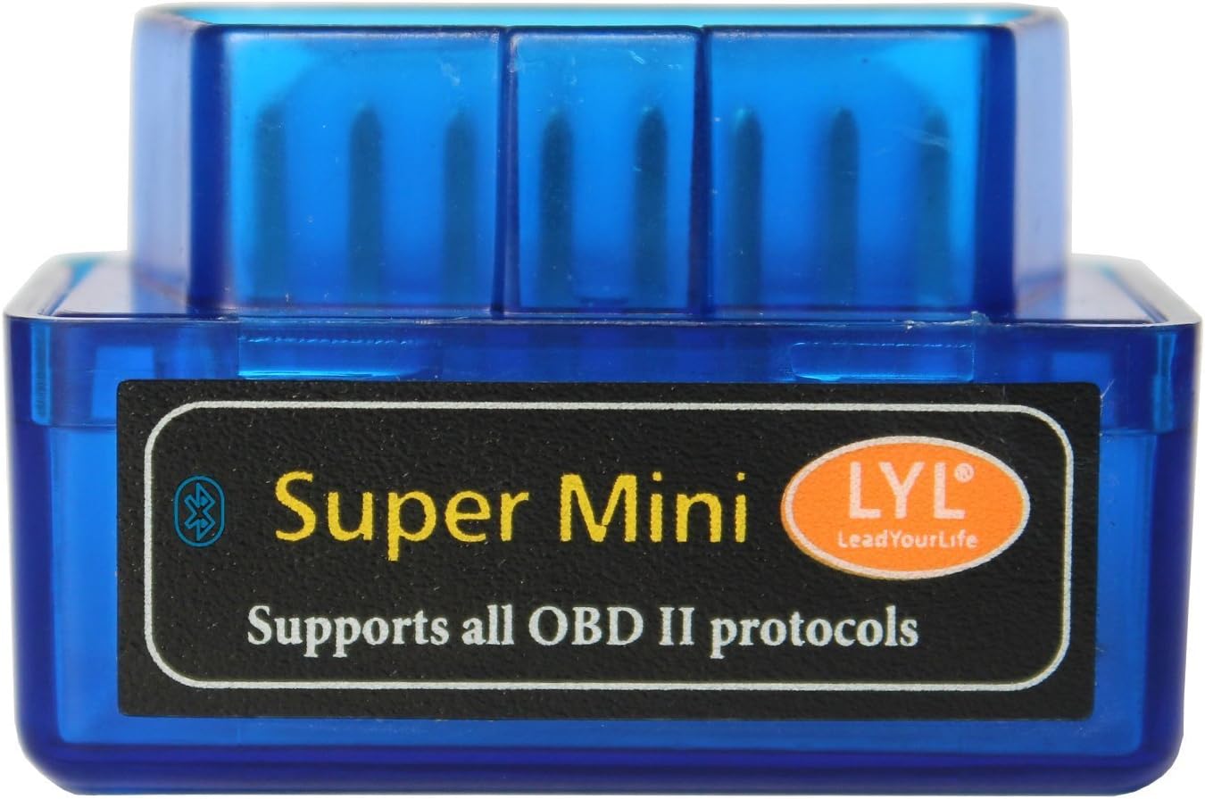 LeadYourLife Super Mini Bluetooth Wireless OBD2 scan tool - For check engine light & diagnostics - Designed for Android torque and Dashcommand