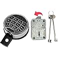 Digital Electronic Keypad Lock for Left Swing Bolt Safes, Gun Safe Lock Replacement, Time Delay Safe Lock Including 2 Emergency Keys for Locksmiths.