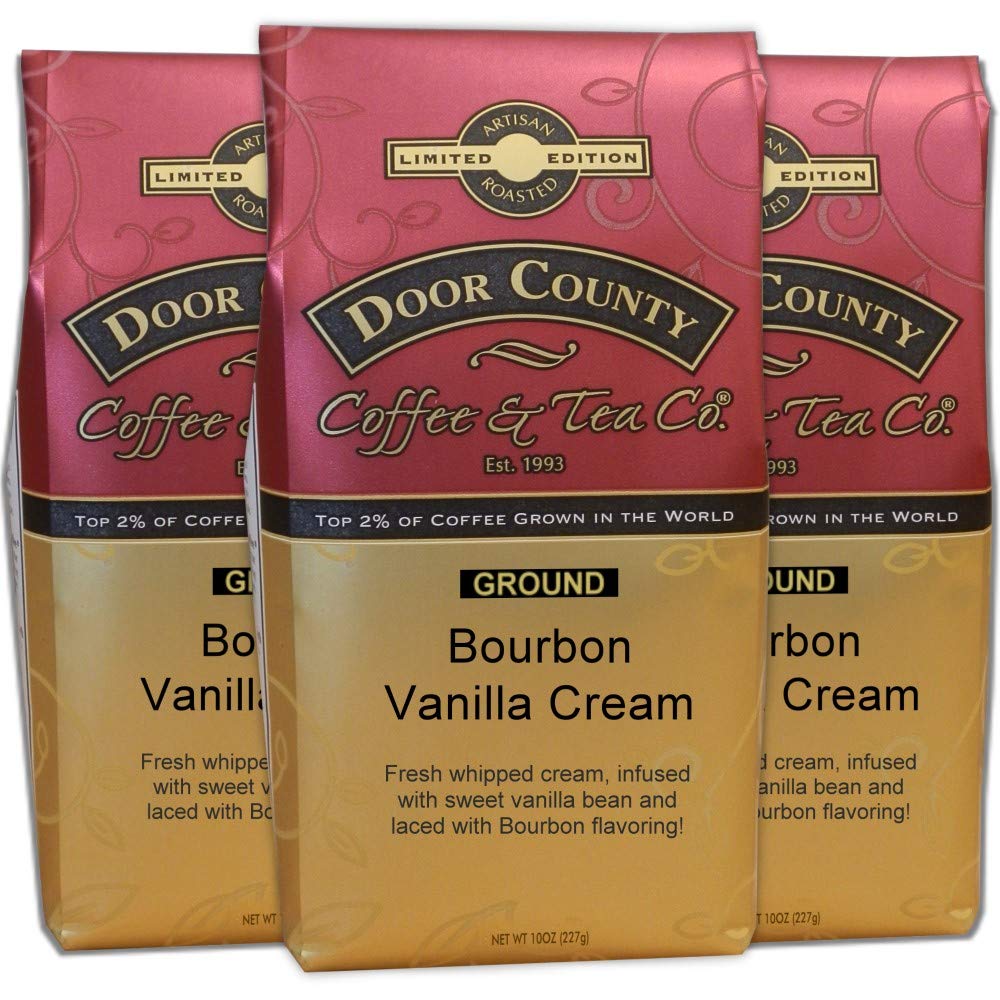 Door County Coffee, Bourbon Vanilla Cream, Bourbon Barrel