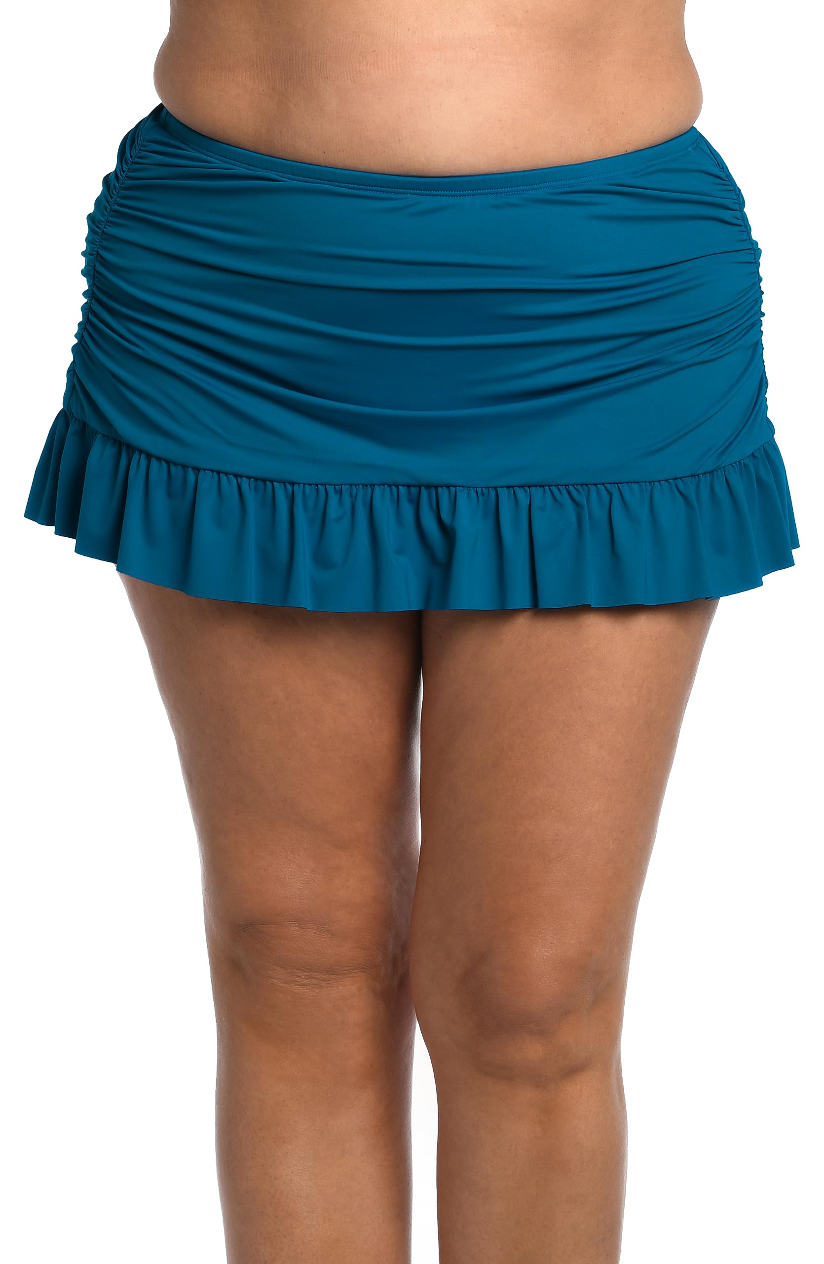 La Blanca Women’s Island Goddess Skirted Swimsuit Bottom, Ocean, 10