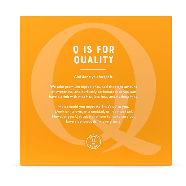 Q TROPICAL GINGER BEER WITH REAL GINGER, TROPICAL FRUITS & ORGANIC AGAVE – IDEAL FOR COCKTAILS & MOCKTAILS – REAL INGREDIENTS & PERFECTLY CARBONATED, 90 CALORIES PER CAN, 7.5 FL OZ CANS (PACK OF 4)