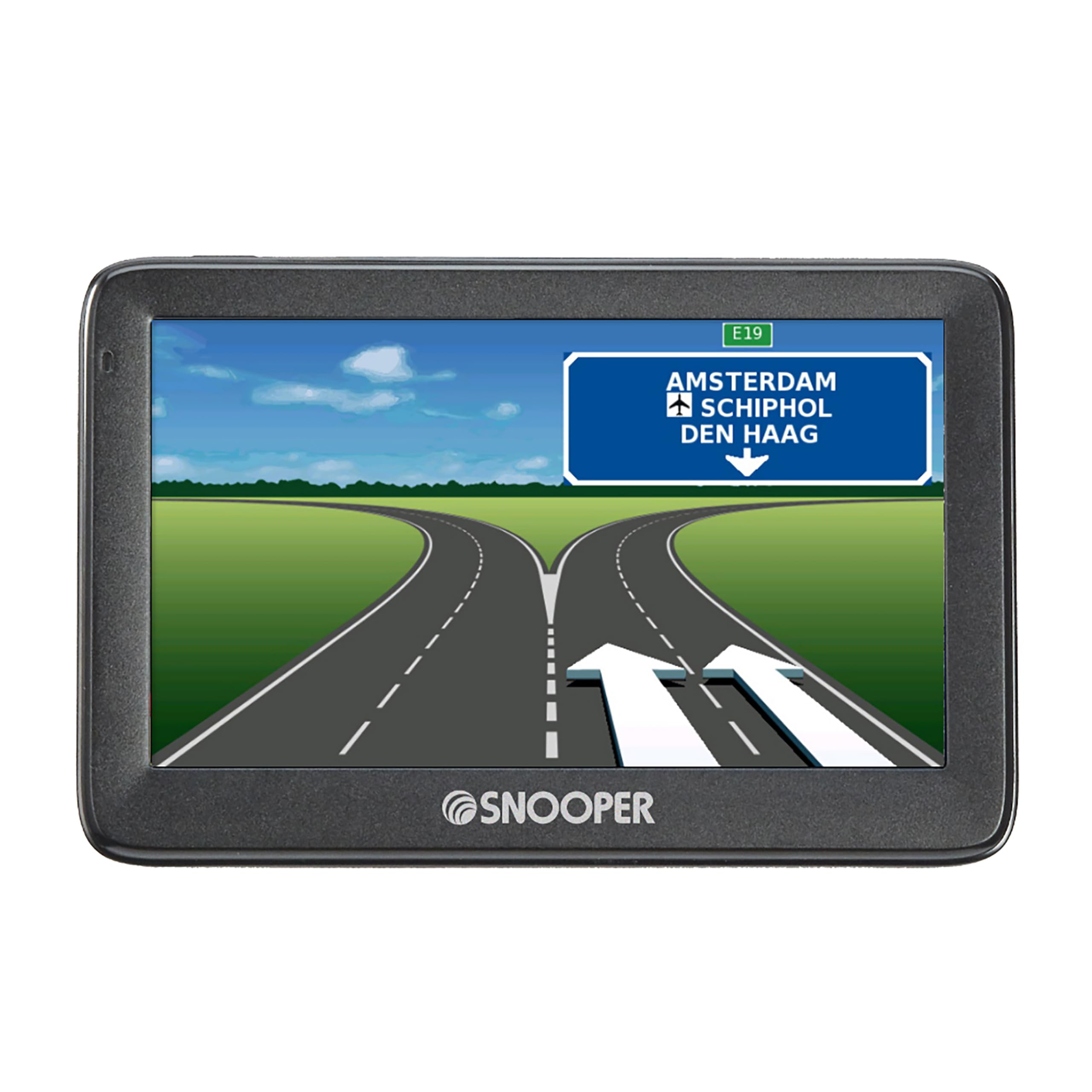 Snooper Ventura S5100 Plus Caravan and Motorhome Sat Nav with Multiroute, Junction and Lane Guidance Technology - Includes Free Lifetime UK/EU Map Updates and 5 Inch LCD Display - Black