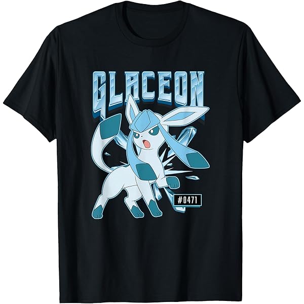 Amazon.com: Pokémon Glaceon #0471 Ice Type Eeveelution Portrait T