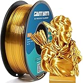 GIANTARM 3D Printer Filament, Silk Gold Pla Filament, 1Kg(2.2lbs) Spool, 1.75mm Dimension Accuracy +/- 0.03mm, 3D Printing Filament