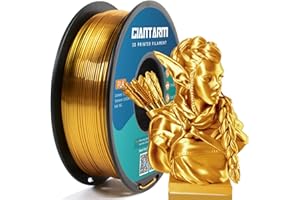 GIANTARM PLA Filament Gold, Shiny Silk Filament, 1KG (2.2LBS) 1.75mm, Toughness Enhanced1080 ft (330m), Dimensional Accuracy 