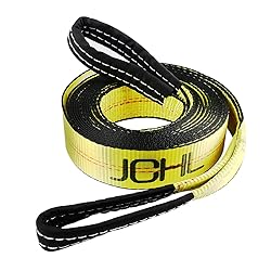 JCHL Recovery Tow Strap with Reinforced Loops