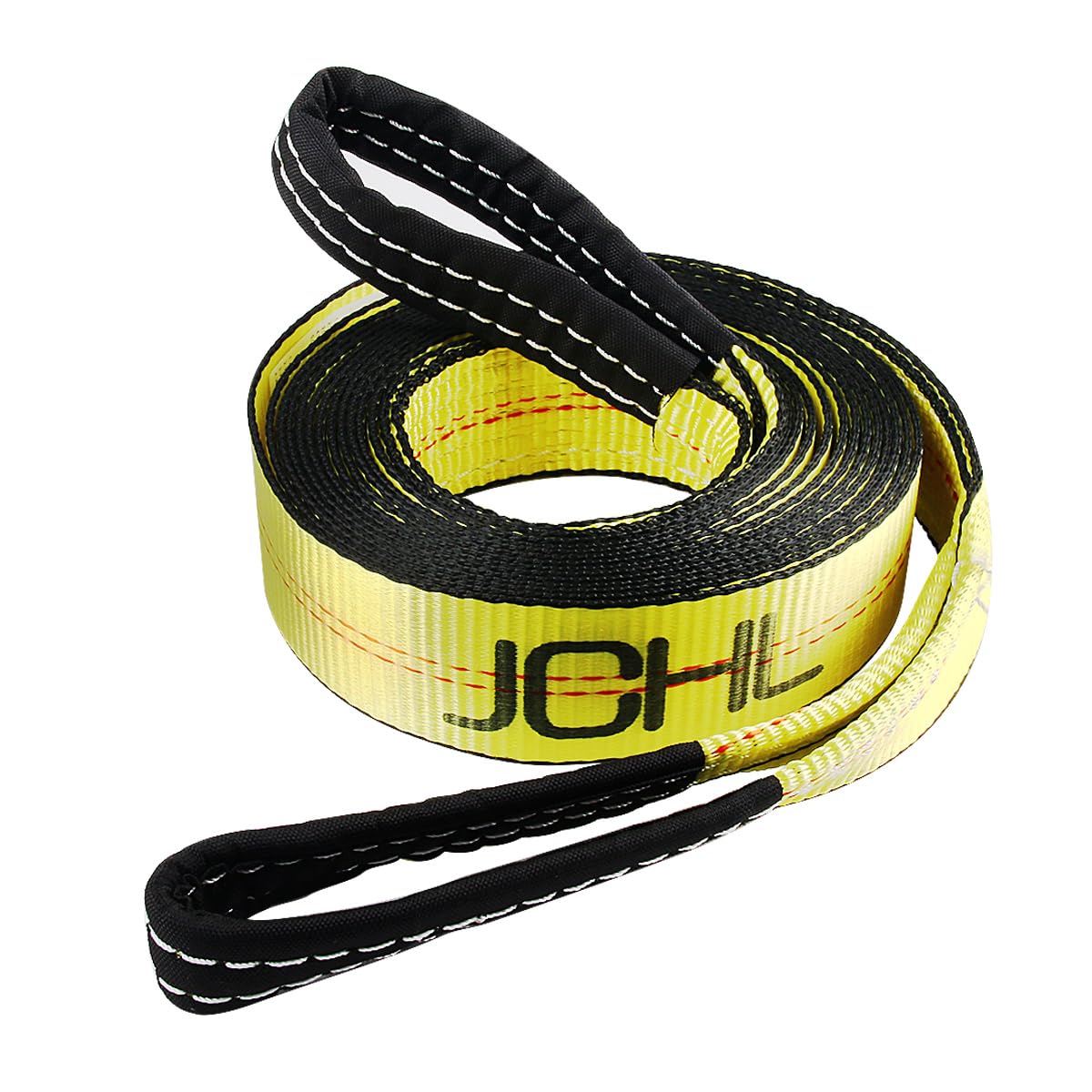 JCHL Recovery Tow Strap with Reinforced Loops