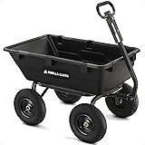 Gorilla Carts Heavy-Duty Poly Yard Dump Cart, 6 Cu