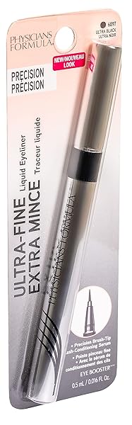 PHYSICIANS FORMULA EYE BOOSTER, LASH-ENHANCING 2-IN-1 EYELINER SERUM, DERMATOLOGIST APPROVED, HYPOALLERGENIC, CRUELTY-FREE & VEGAN – ULTRA BLACK