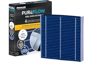PREMIUM GUARD PureFlow HEPA Cabin Air Filter PC6080HX | Fits 2017-2025 Honda CR-V, 2016-2025 Civic, 2018-2025 Odyssey, 2019-2025 Acura RDX, 2023-2025 Honda Pilot, 2022-2025 Acura MDX
