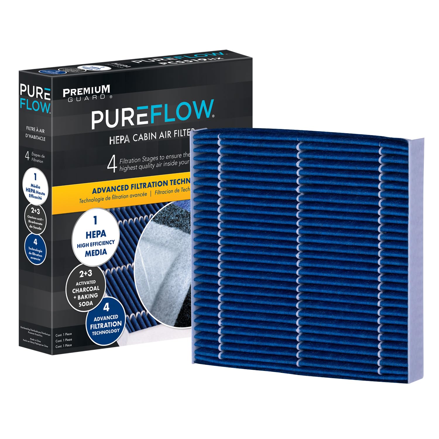 Photo 1 of PureFlow HEPA Cabin Air Filter PC6080HX | Fits 2017-2025 Honda CR-V, 2016-2025 Civic, 2018-2025 Odyssey, 2019-2025 Acura RDX, 2023-2025 Honda Pilot, 2022-2025 Acura MDX