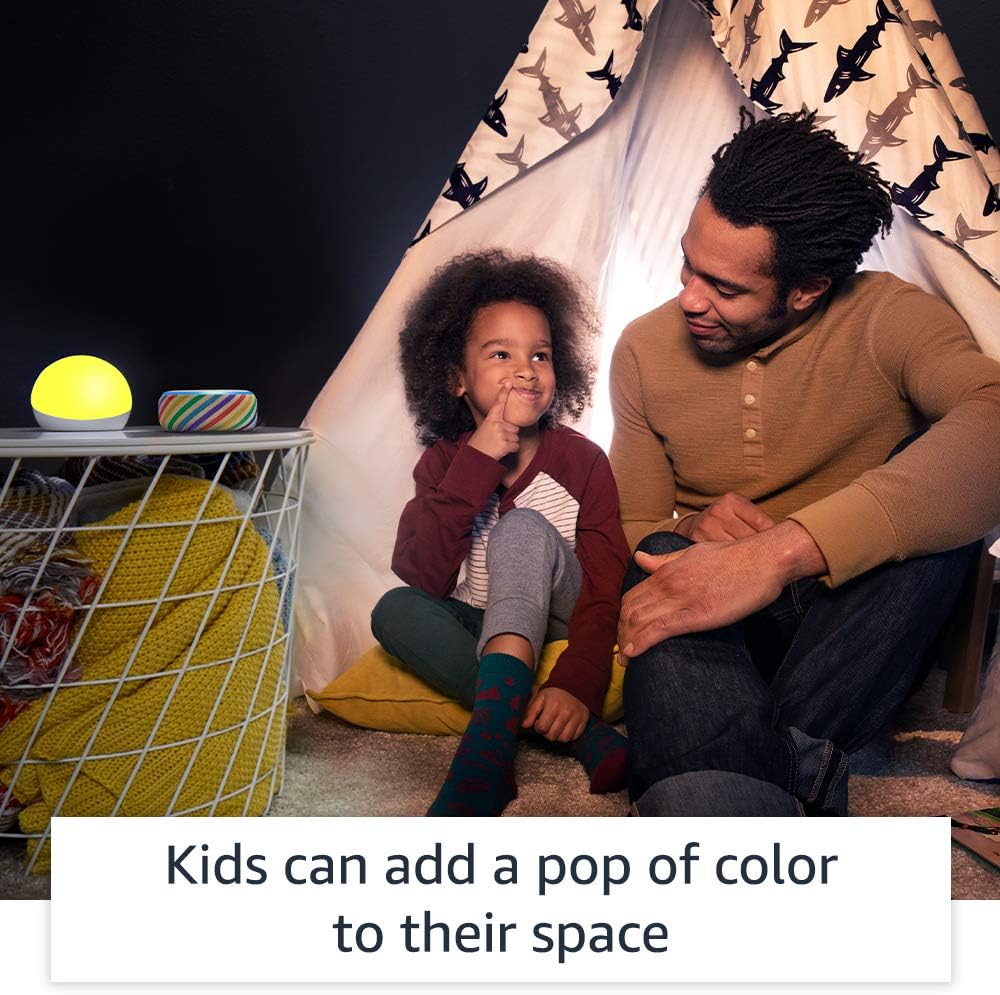 Echo Glow - Multicolor smart lamp for kids, a Certified for Humans Device – Requires compatible Alexa device:  Devices