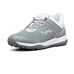 Boombah Viper Pro Men's Turf Gray/White - Size 10.5