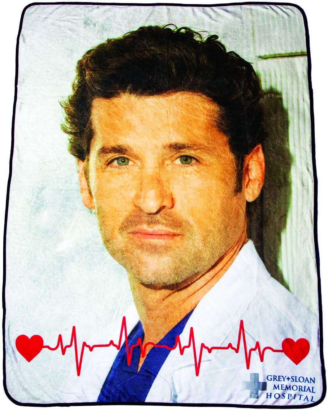 Toynk Greys Anatomy Derek Shepherd (McDreamy) Lightweight Throw Blanket | 45 x 60 Inch