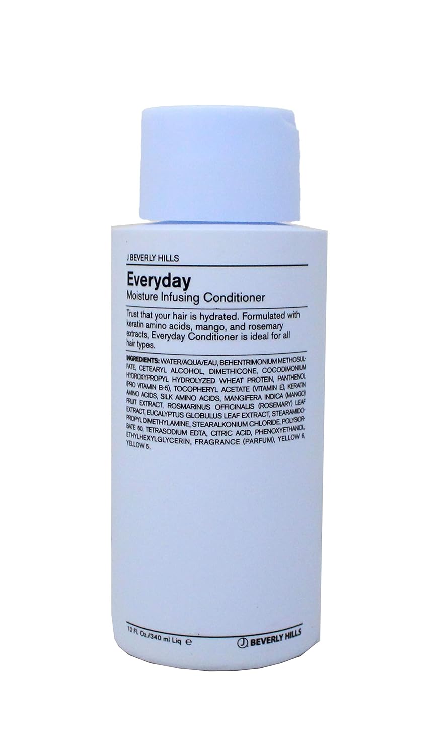 J Beverly Hills Blue Everyday Conditioner, Moisture Infusing Conditioner, 12 oz Bottle