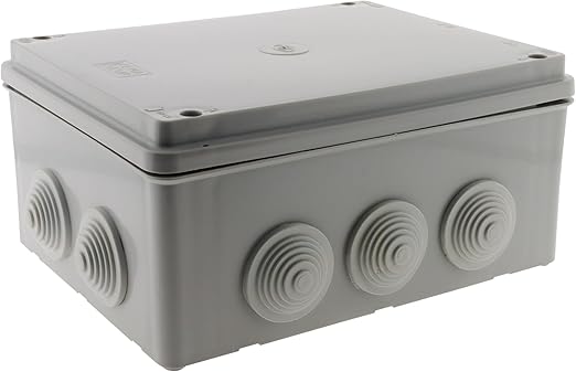 Enexo Caja hermética rectangular 220 x 170 x 105 mm a rosca de 1/4, IP 54: Amazon.es: Hogar