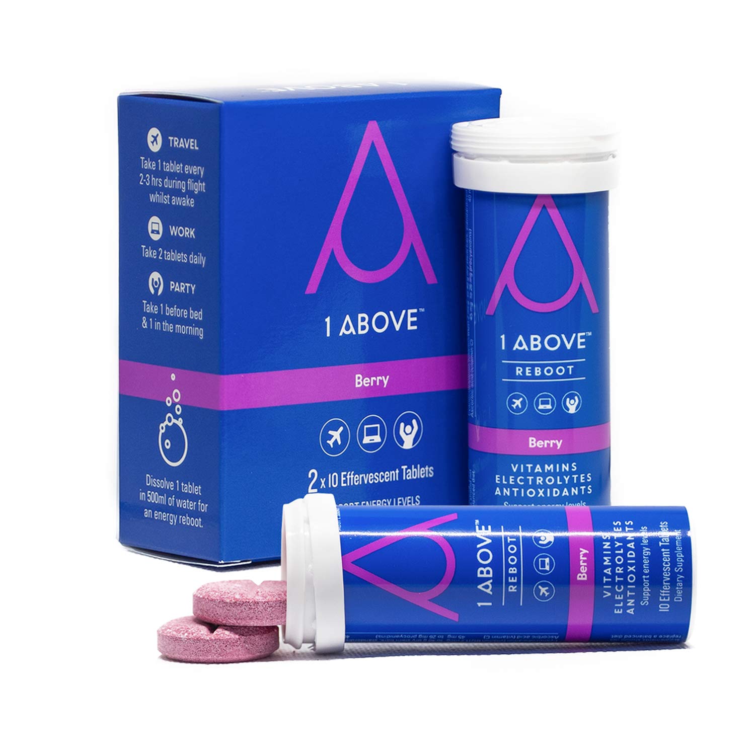 1Above Anti Jet Lag Flight Effervescent Drink Tablets