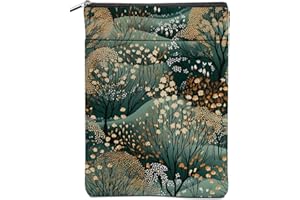 DHKG Abstract Tree Leaf Book Sleeve - Christmas & Birthday Gifts for Book Lovers, Readers & Librarians