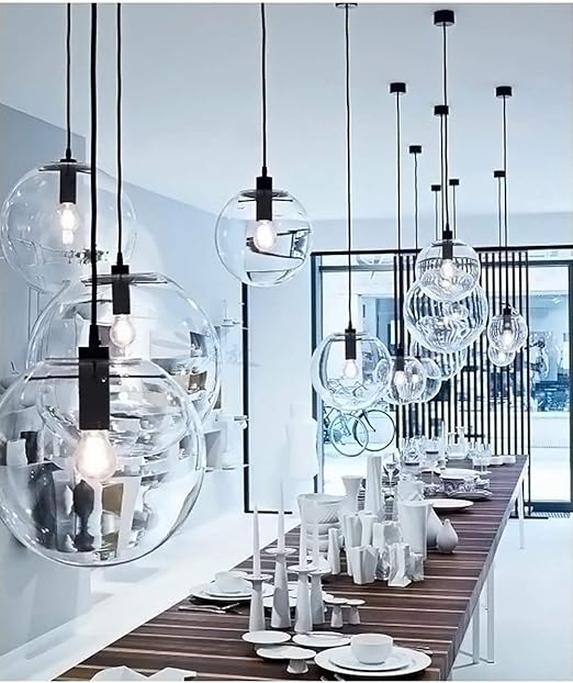 LintaiHousewares Modern Glass Ball Ceiling Light Pendant Lamp Ceiling