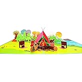 iGifts And Cards I Love Camping 3D Pop Up Greeting Card – Back To Outdoor Nature Birthday Gift, Awesome Retirement Adventure Present, Happy Family Fishing Trip, Cool Campfire Themed