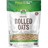 NOW Foods, Organic Rolled Oats, Source of Fiber, Protein and Iron, 100% Whole Grain, Product of the USA, 24-Ounce (Packaging May Vary)