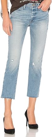 frame le high straight raw edge