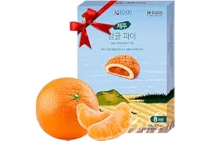 K FOOD KOREAN FOOD Korean Food JEKISS Jeju Island Tangerine Pie (7.90oz, 8ea) from Jeju Island, Korean Dessert, Korean Snack, gift from Korea, Individually packed