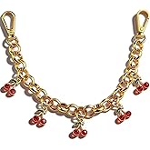 UIWIHHP Cherry Keychain for Women Cherry Bag Charms for Purse Handbags Double Buckle Gold Bag Charm Cute Stuff Accessories Purse Keychain Charm Birthday Christmas