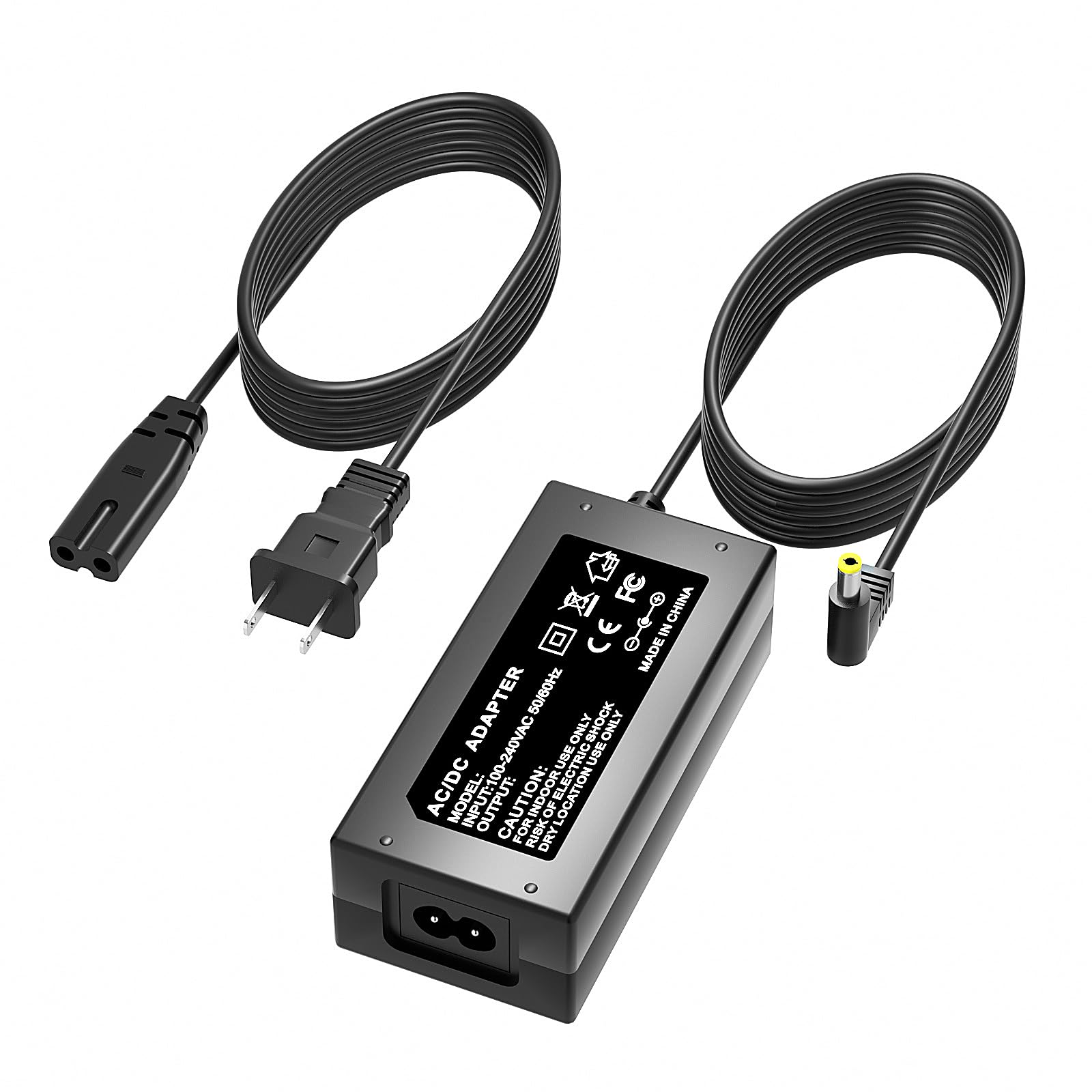 Photo 1 of 12V Power Cord for Roland PSB-5U/FP-10 Digital Piano Compatible with Roland PSB-5U/FP-10 Piano Power Adapter Charger