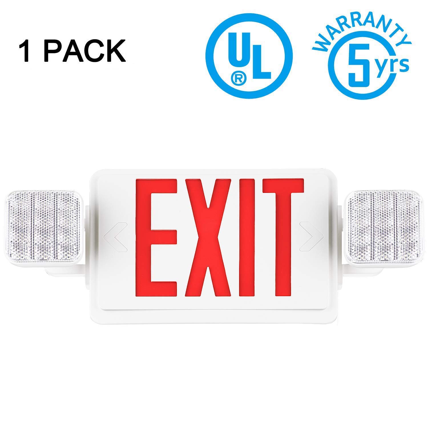 Buy SPECTSUN1 PACK Exit Sign with Emergency Light,Emergency Exit Lights