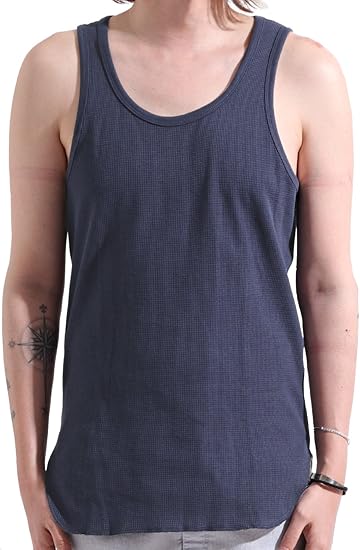 Amazon バレッタ ワッフル 無地 タンクトップ ストレッチ インナー メンズ タンクトップ 通販