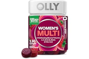 OLLY Women's Multivitamin, Supports Overall Wellness,* Biotin - 130 Count