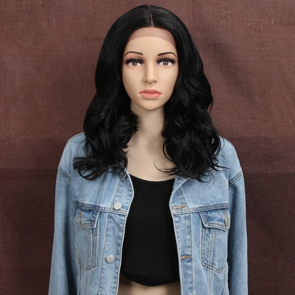Style Icon Wigs Lace Front Loose Curly 17 Inches Hair Wigs Hair Replacement Synthetic Wigs For Women Heat Resistant Fibre