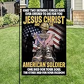 FLAGWIX American Army Veteran Flag - USA Premium Polyester American Garden Flag 12x18 - Patriotic 4th of July Memorial Day Veterans Day Decorations For Home Garden, Decorative Indoor Outdoor Flag