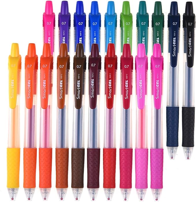 Gel Pens Set 20 Colors Medium Point Colored Pens