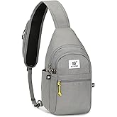 SKYSPER Sling Bag RFID Anti-Theft Crossbody Bag Recycled Travel Cross Body Bag Shoulder Sling Daypack