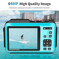 VETEK Underwater Camera, UHD 5K 64MP 16FT