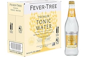 FEVER-TREE Fever Tree Indian Tonic Water - Premium Quality Mixer - Refreshing Beverage for Cocktails & Mocktails. Naturally Sourced Ingredients, No Artificial Sweeteners or Colors - 500 ML Bottles - Pack of 8