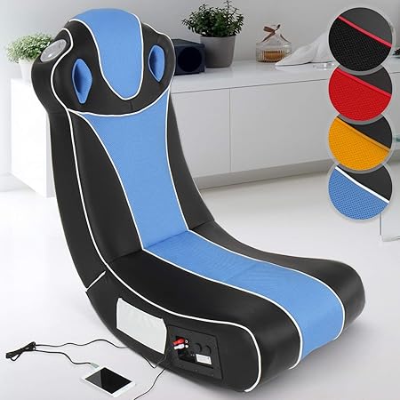 Soundsessel in diversen Farben | aus Kunstleder, zusammenklappbar, mit Lautsprecher, Surround und Subwoofer | Soundchair, Mul