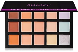 SHANY Cream Concealer Foundation Color Corrector Makeup Palette with Mirror - 12 Color Cosmetics Palette - CONCEALER
