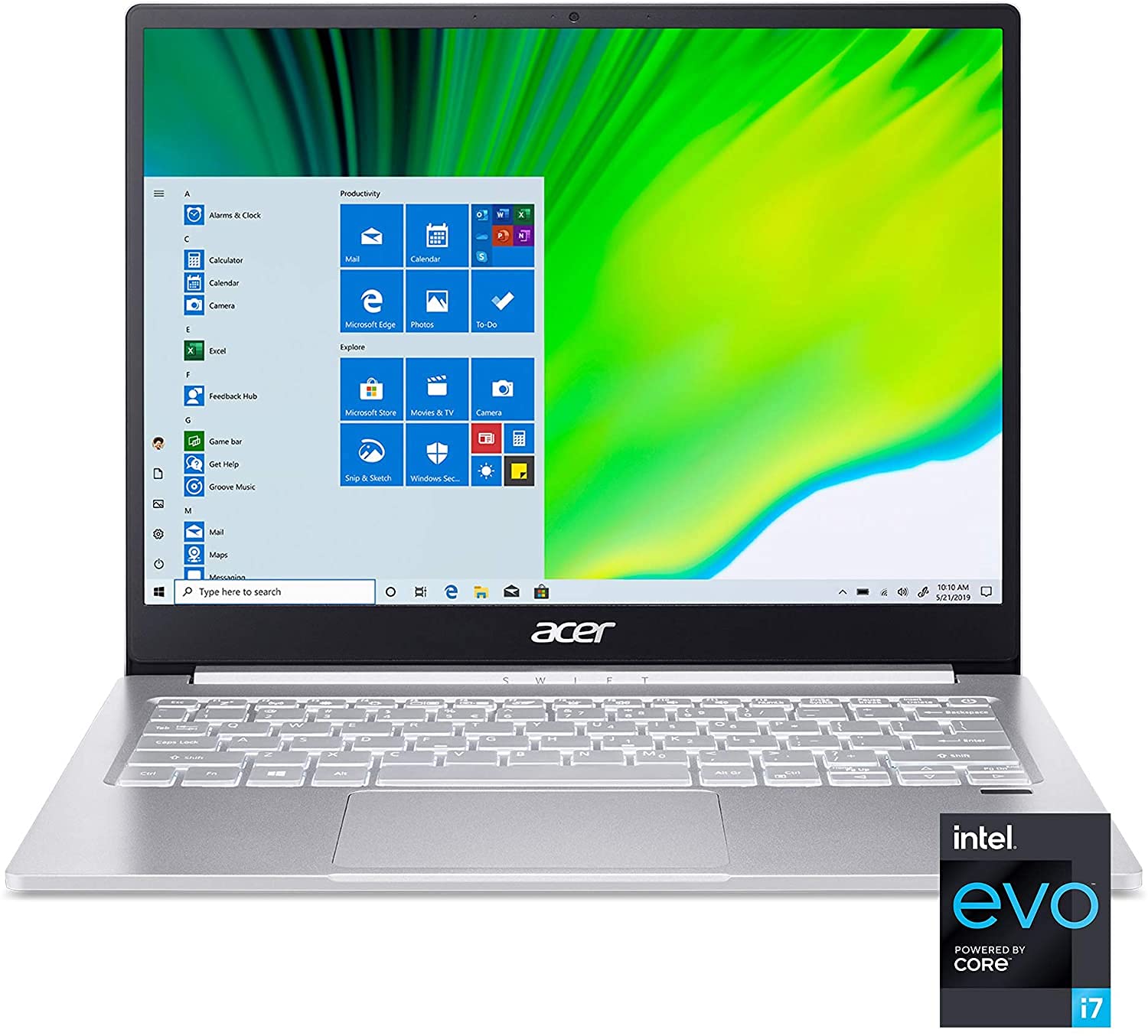 Swift 3 Intel Evo Thin & Light Laptop, 13.5
