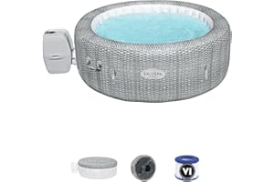 Bestway 60064R SaluSpa Honolulu Airjet Hot Tub Spa, 6 Person, 77" x 77" x 28"/1.96m x 1.96m x 71cm