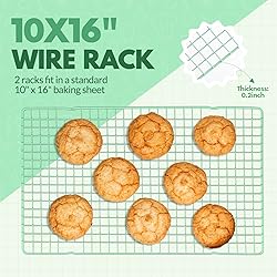 2 PCS Cooling Racks for Cooking and Baking, 16x10