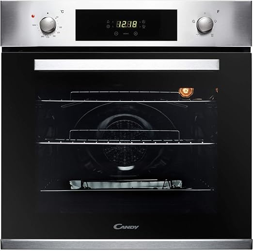 Candy FCP405X/E Large 65 Litre 4 Function Electric Single Oven Stainless Steel Amazon.co.uk