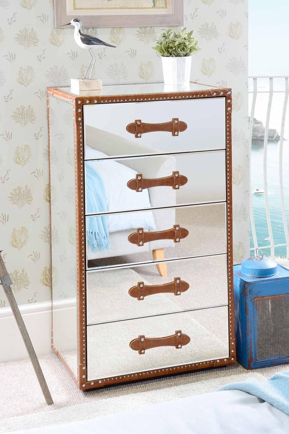 My Furniture Mirror Mirrored Furniture Tallboy Tall Chest 5