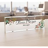 ARTSWAVE Personalized - Custom Desk Name Plate for Office - Stylish Desk Accessories & Office Decor - Decorations Gift