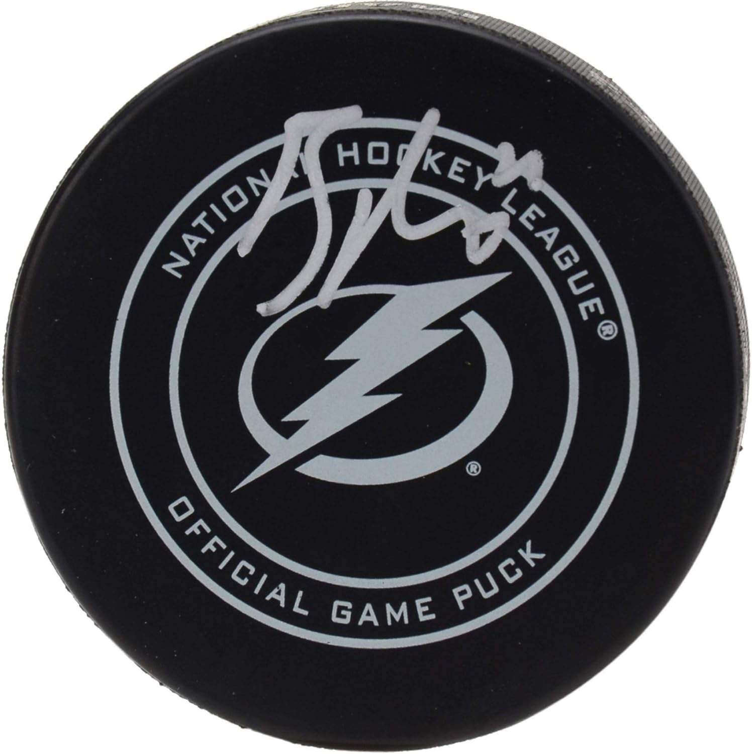 brayden point signed puck