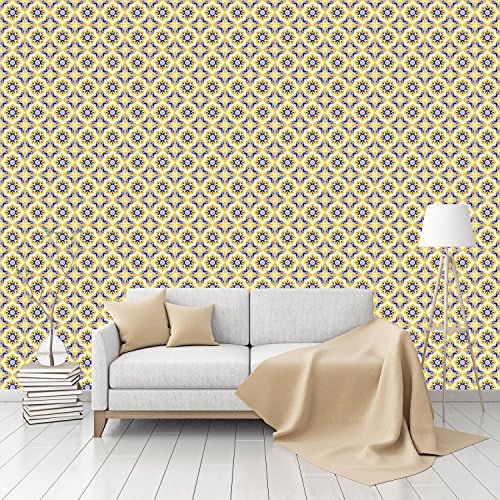Moorish Splendor Patterned Peel &amp; Stick Smooth Wallpaper by CustomWallpaper.com