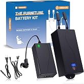 Moovolt 5000mAh Universal Battery Pack for Reclining Furniture, Rechargeable Wireless Power Supply Fits Furniture with 2-Pin Connection, Batteries for Electric Sofas, Couch, Power Recliner Chair