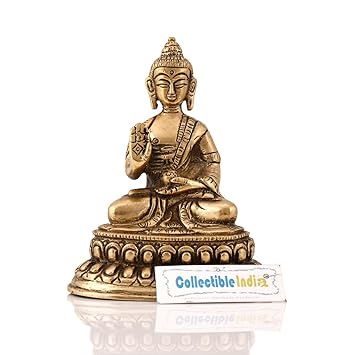 Buy Collectible India 4 Inches Small Lord Blessing Buddha Idol